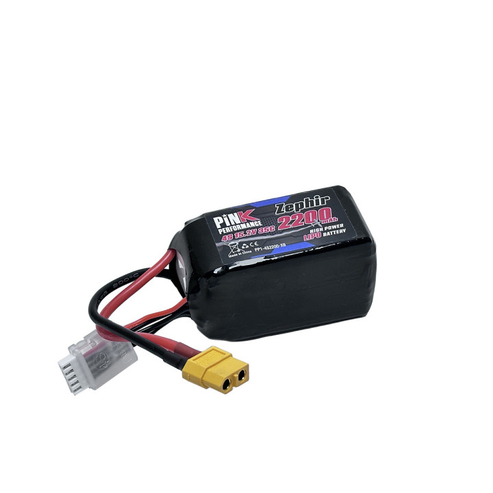 PP1-4S2200-X6 Batterie Zephir LiPo 4S 14.8V 2200mAh 35C (XT60) Pink Performance Pink performance RSRC