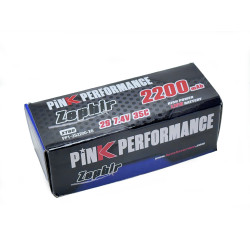 PP1-2S2200-X6 Batterie Zephir LiPo 2S 7.4V 2200mAh 35C (XT60) Pink Performance Pink performance RSRC