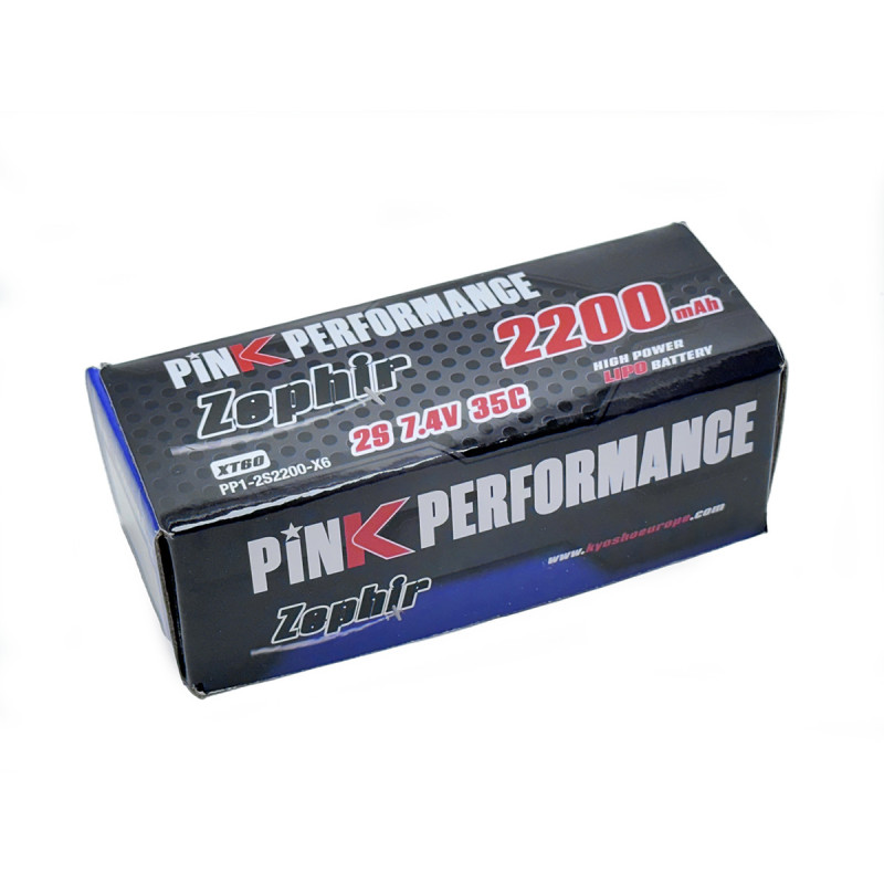 Batterie Zephir LiPo 2S 7.4V 2200mAh 35C (XT60) Pink Perform