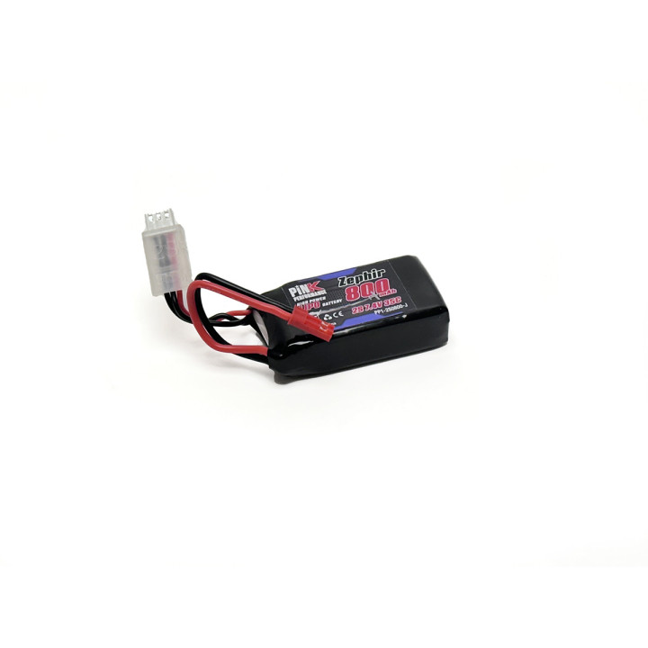 PP1-2S0800-J Battery Zephir LiPo 2S 7.4V 800mAh 35C (JST) Pink Performance Pink performance RSRC