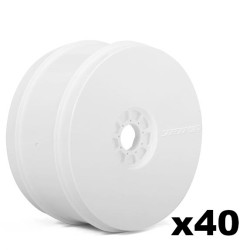 40xJK611001WRT Pack of 40 white Revo 83mm Jetko Dish Wheels (20 pairs) Jetko RSRC