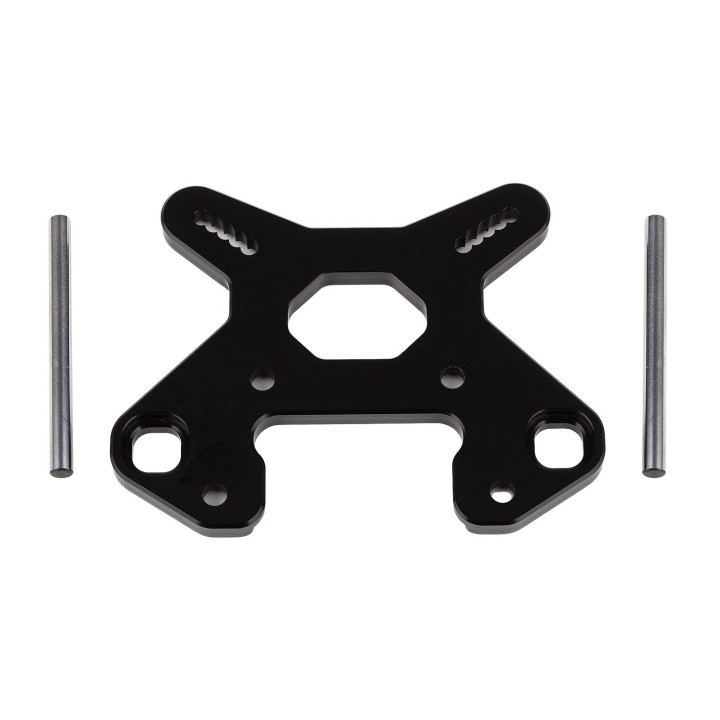 AS81504 Rc8B4 V2 Front Shock Tower, Black Aluminum Team Associated RSRC