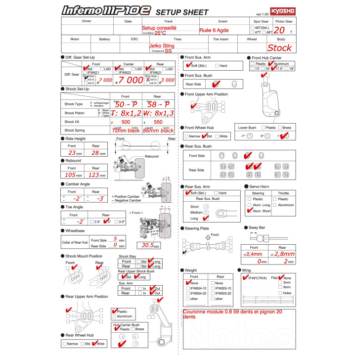  MP10e TKI2 RSRC Rush 6 starting Setup  RSRC