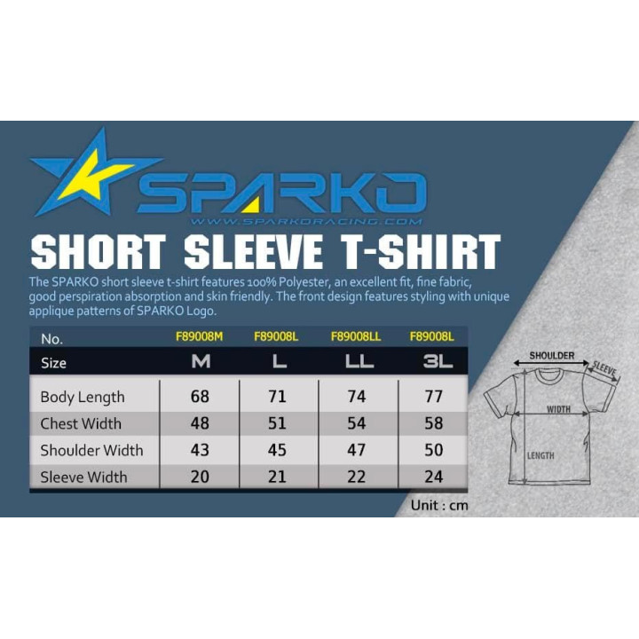 F89008 Tee-shirt Sparko Racing F8 Sparko RSRC
