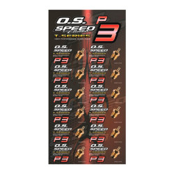 OS71642720 Gold plated OS P3 Glow plug Ultra hot O.S.ENGINES RSRC
