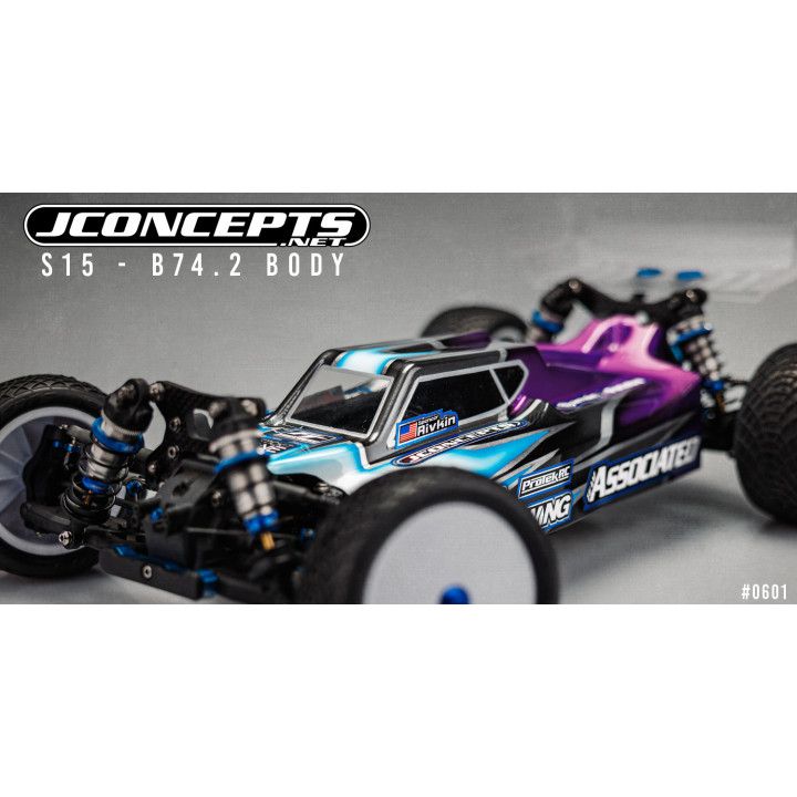0601 Carrosserie Jconcepts S15 Associated B74.2 | B74.2D avec ailerons Jconcepts RSRC