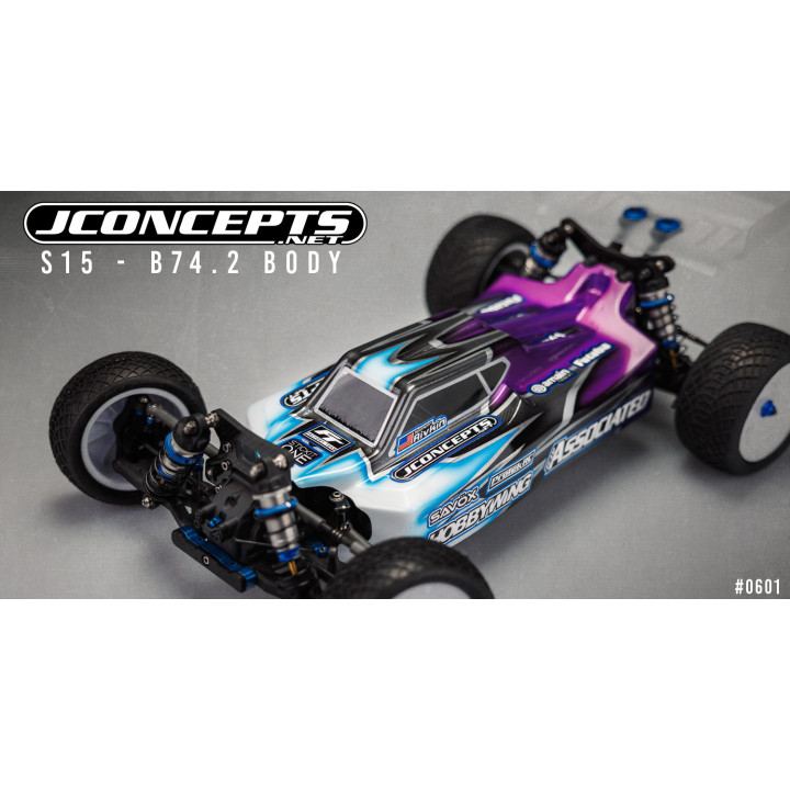 0601 Carrosserie Jconcepts S15 Associated B74.2 | B74.2D avec ailerons Jconcepts RSRC