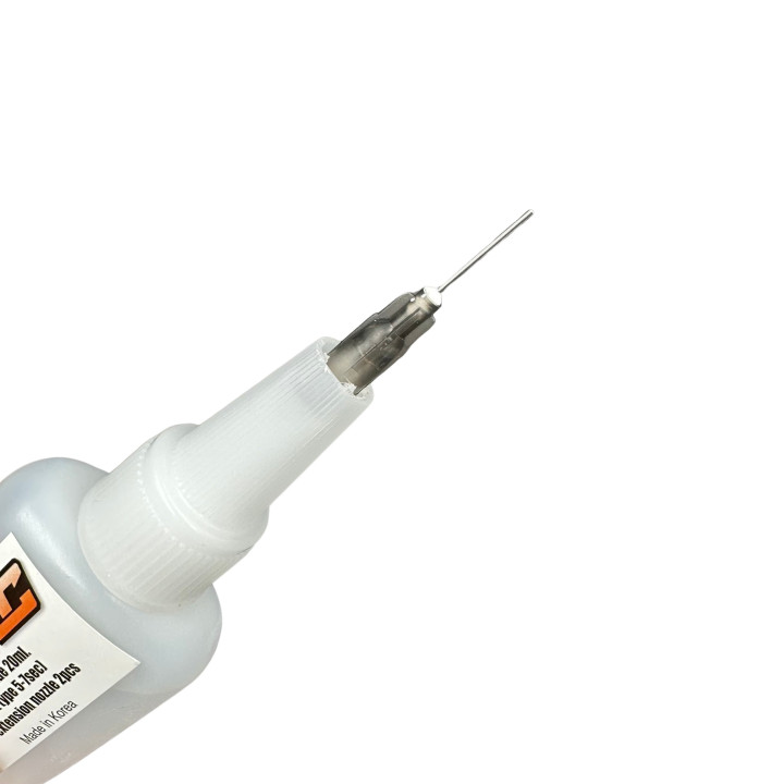 FINO-33 Colle cyano RSRC avec 2 aiguilles et embout RSRC RSRC