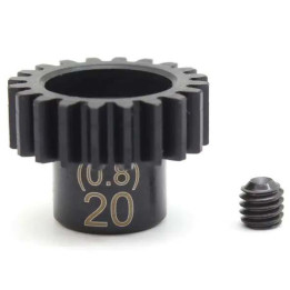PNGS0820 Pignon moteur 20 dents (module 0.8, diam. 5.0) Kyosho RSRC
