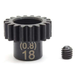 PNGS0818 Pignon moteur 18 dents (module 0.8, diam. 5.0) Kyosho RSRC