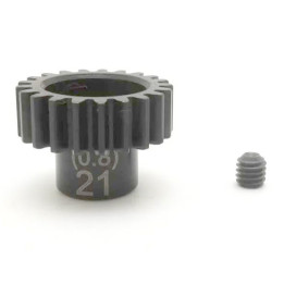 PNGS0821 Pignon moteur 21 dents (module 0.8, diam. 5.0) Kyosho RSRC