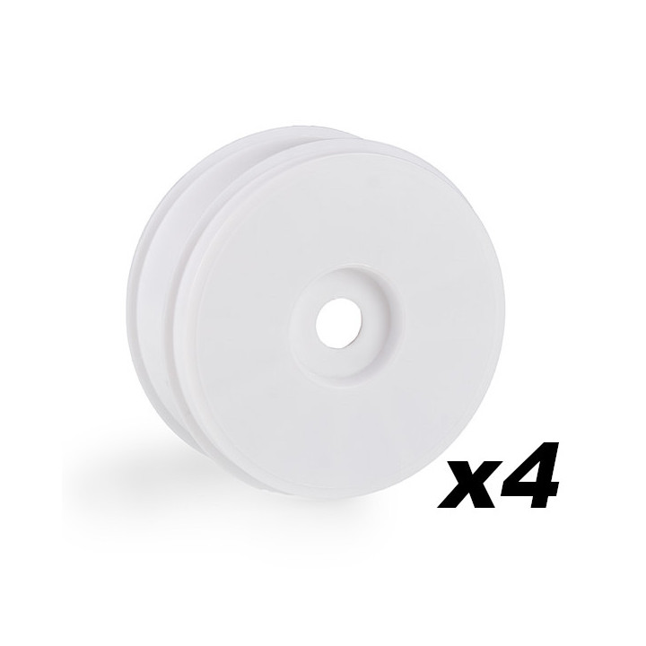 OFFRIMW Matrix White Wheels for 1/8 buggy (4) Matrix Racing tires RSRC