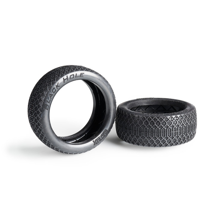 BLA Pneus Blackhole Matrix seuls à coller (2) buggy 1/8 Matrix Racing tires RSRC