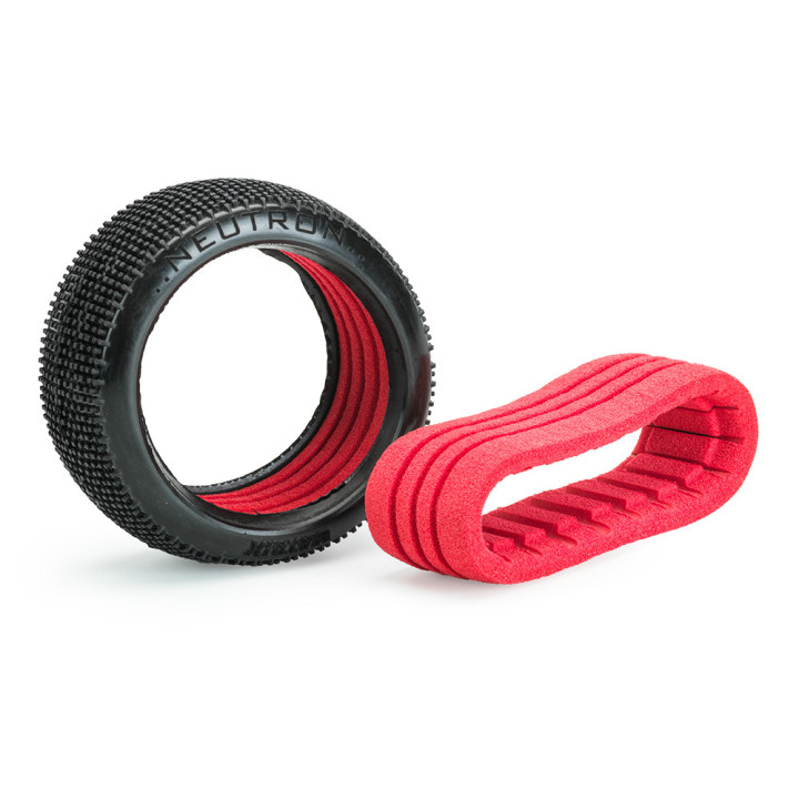 NEU-GL Matrix Neutron pre-glued tires on white wheels 1/8 buggy (2) Matrix Racing tires RSRC