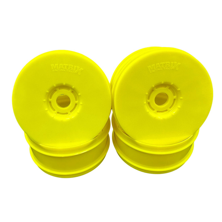 OFFRIMY Matrix Yellow Wheels for 1/8 buggy (4) Matrix Racing tires RSRC
