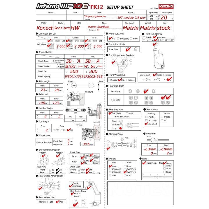  Setup MP10e TKI2 slippery tracks  RSRC