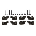 Rc8B4.1/E Ft Rear Hub Tower Set, Carbon