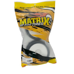 Matrix Blackhole pre-glued tires on white wheels Ultra, super, soft, clay for 1/8 buggy - More than 2000 items in stock, Expr