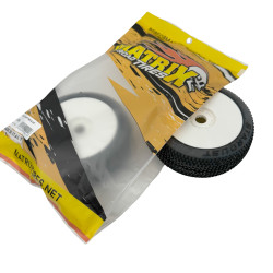 Matrix Stardust pre-glued tires on white wheels Ultra, super, soft, clay for 1/8 buggy - More than 2000 items in stock, Expre
