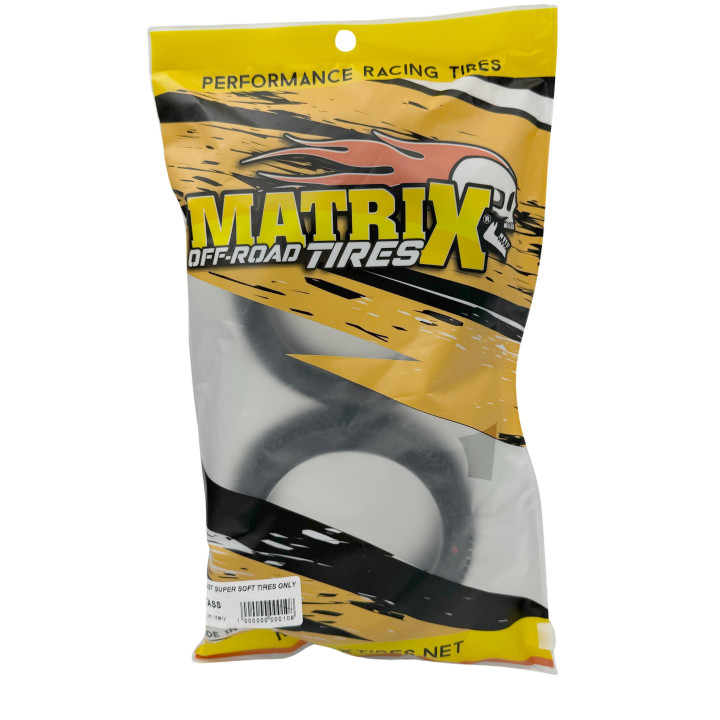 Pneus Nova Matrix seuls à coller (2) 1/8 Ultra, super, soft clay Pneus | Inserts | Jantes - Plus de 2000 références en stock,