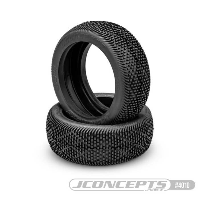 Pneus Recon 1/8 Jconcepts 4010 vert (green), blue (bleu), A2 (medium soft) - Plus de 2500 références en stock, livraison 24h 