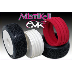 6mik Mistik 2 Tires + white Ultra 1/8 Buggy Rims (2) TKUY22 green, blue, inter, purple, silver - More than 2500 items in stoc