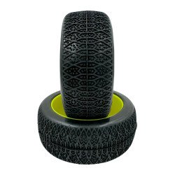 6mik Mistik 2 Tires + Yellow Ultra 1/8 Buggy Rims (2) TKUY22 green, blue, inter, purple, silver - More than 2500 items in sto