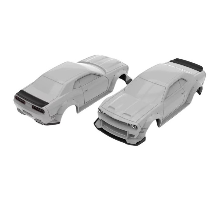 Voiture Turbo Racing 1/76 Muscle car noire radio-commandée enfants avec 2 carrosseries personalisables - Plus de 2500 référen