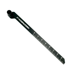 Permet de mesurer la longueur des amortisseurs pour régler le débattement bas de votre buggy sur une place de 60 à 140mm - Pl