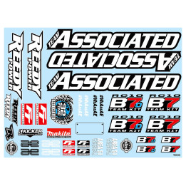 Rc10B7 Decal Sheet Team Associated AS92465 B7 | B7D - More than 2500 items in stock, Express worldwide delivery available