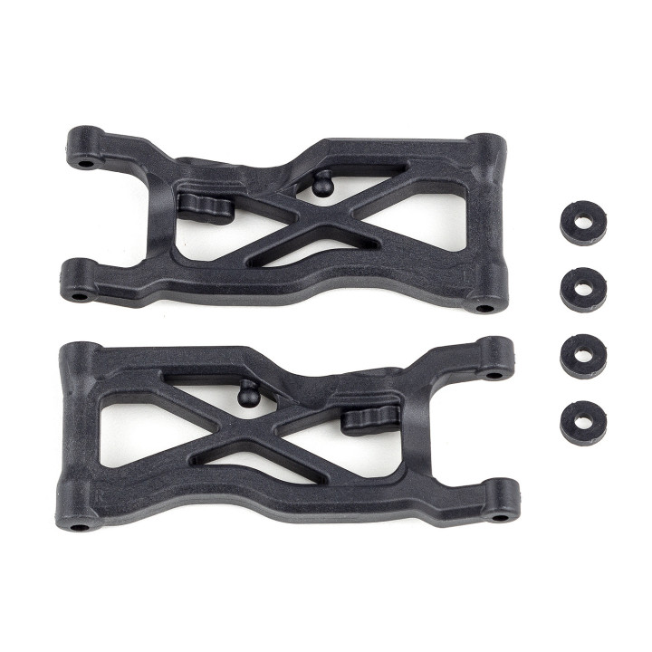 AS92409 Rc10B7 Ft Rear Suspension Arms, Carbon Team Associated RSRC