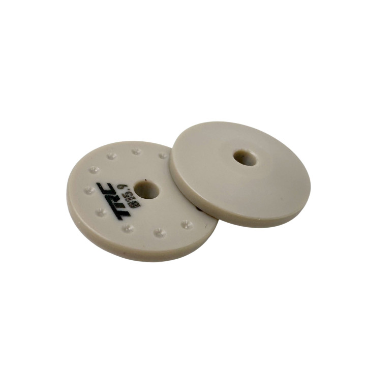 TRC000052 Pistons d'amortisseurs TRC sans trous (12x marqués) chanfreinés (15.90mm|tige 2.6mm|épaisseur 2.7mm) (2) TRC Thrott