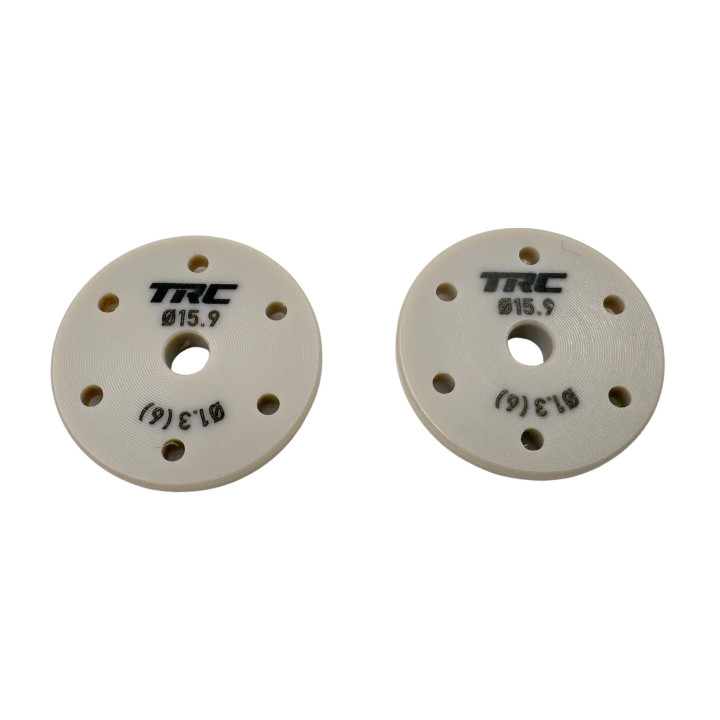 TRC000014 TRC Shock pistons 6x1.3 Conical (O.D. 15.90mm/I.D. 2.6mm/H. 2.7mm) (2) TRC Throttlefinger Racing Concept RSRC