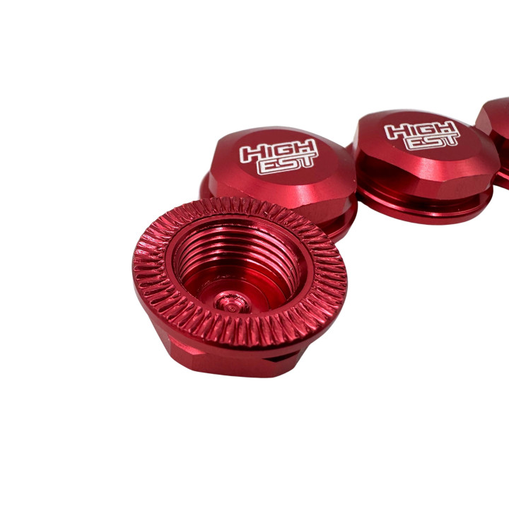 HST-6101 Écrous de roue borgnes rouges Highest RC Highest RC RSRC