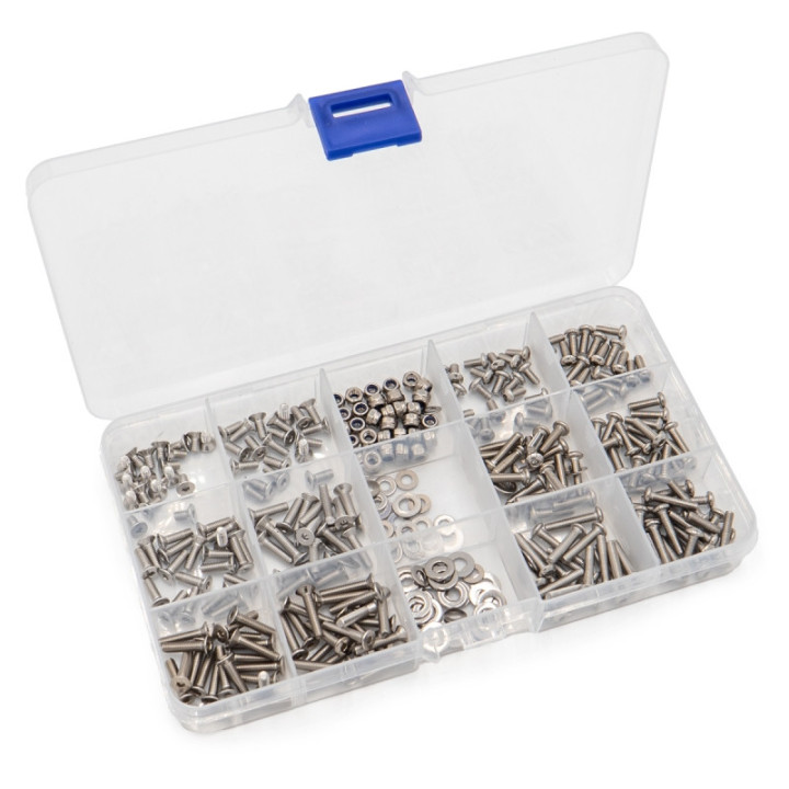 HTR-302 Assortiment de vis M3 1/8 et 1/10 (330 vis inox) Hobbytech RSRC