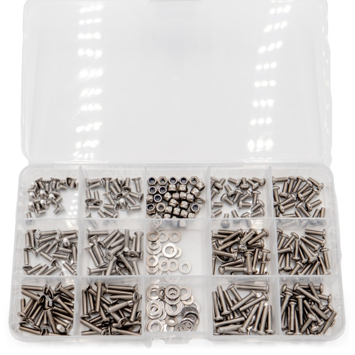 HTR-302 Assortiment de vis M3 1/8 et 1/10 (330 vis inox) Hobbytech RSRC