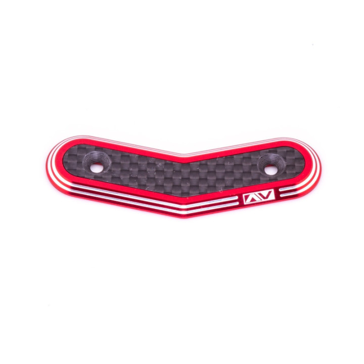 AV1854-AE-RED Fixation d'aileron Rouge Associated Ringer Hybrid 1/8 Avid RC Avid RC RSRC