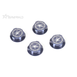 F84054OPOP 17mm Aluminum Covered Serrated Wheel Nut Sparko F8 7075 (4) Sparko RSRC