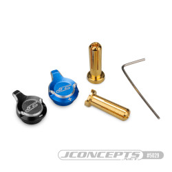 5029 JConcepts battery plug pull set with 5mm plugs blue + and black – Jconcepts RSRC