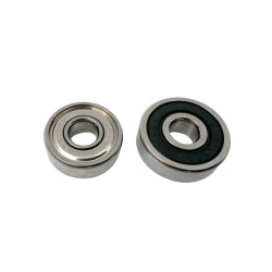 Front and rear bearings for...