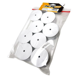 JK6113WH8 Lot de 8 jantes blanches avant 4x4 buggy 1/10 Jetko Jetko RSRC