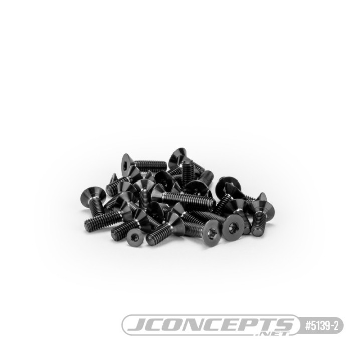 5139 Kit visserie Titane inférieur RC10B7|B7D noir ou bleu Jconcepts RSRC