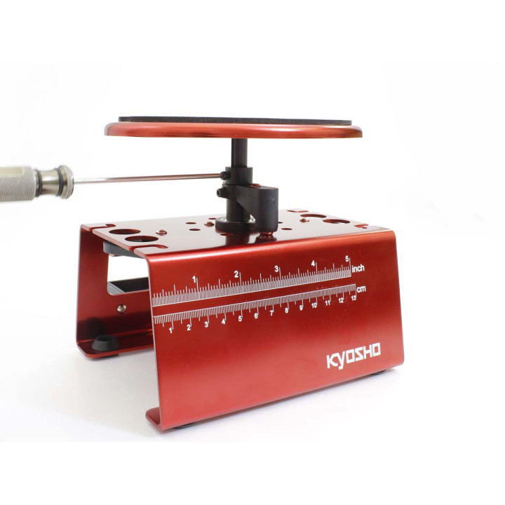 36229R Support de voiture haut|stand de maintenance Kyosho rouge Kyosho RSRC