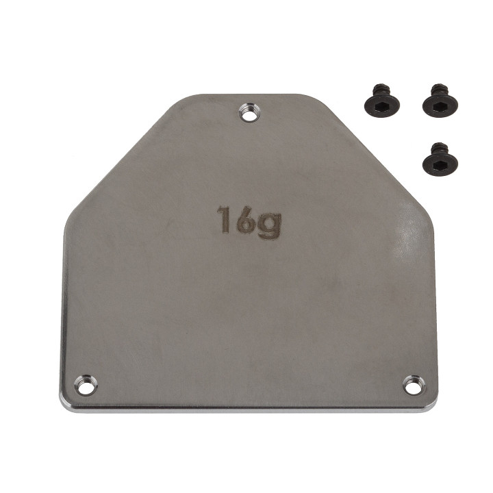 AS92445 Steel Servo Weight Plate +16g RC10B7 FT Team Associated RSRC