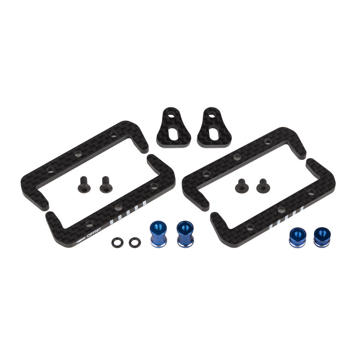 AS92482 RC10B7 FT carbon fiber battery mount set Team Associated RSRC