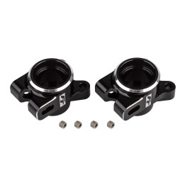 AS92472 Black aluminum Rear Hubs Set RC10 B7 Team Associated RSRC
