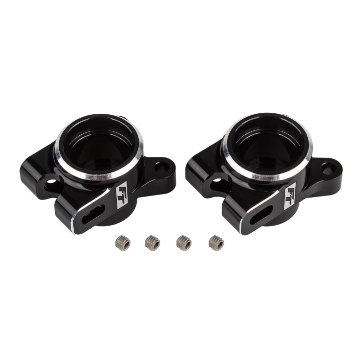 AS92472 Porte-fusées arrières aluminium noir RC10 B7 Team Associated RSRC
