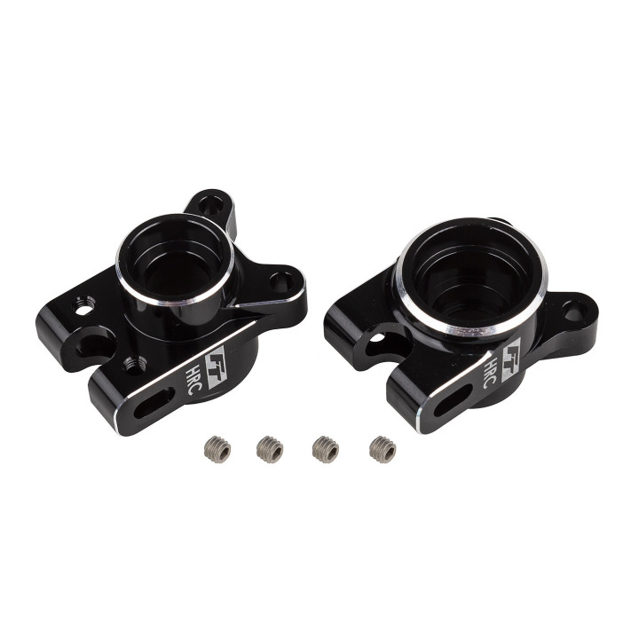 AS92474 Porte-fusées arrières HRC aluminium noir RC10 B7 Team Associated RSRC