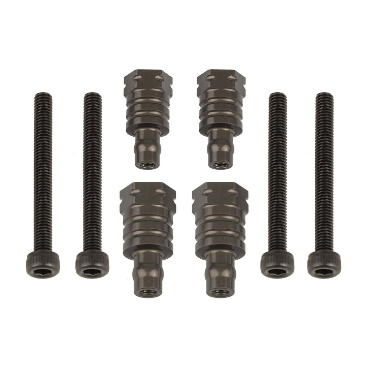 AS81591 Fixations hautes d'amortisseurs RC8B4 14mm & 17mm aluminum Team Associated RSRC