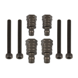 AS81657 Fixations hautes d'amortisseurs RC8B4 12.5mm & 16mm aluminum Team Associated RSRC
